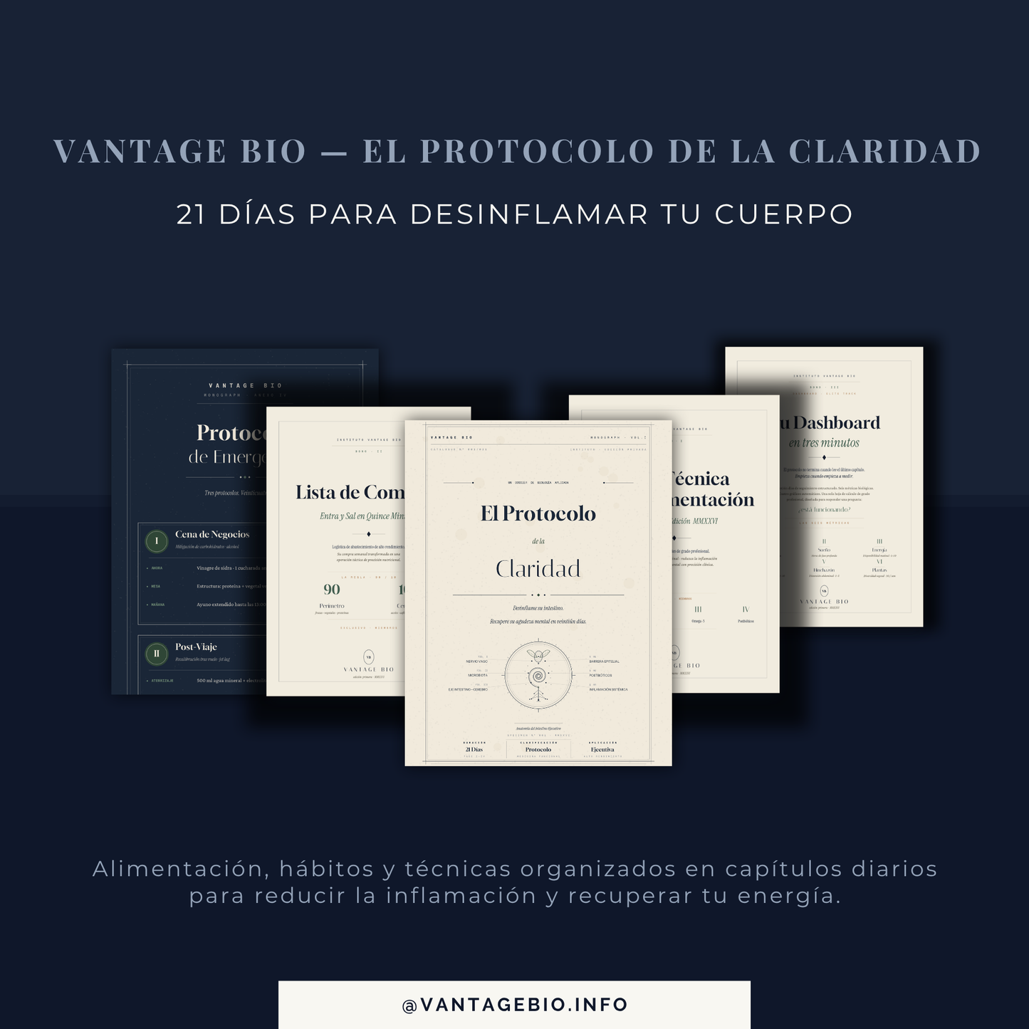 Programa de gut health de 21 días para recuperar claridad cognitiva y energía — Vantage Bio